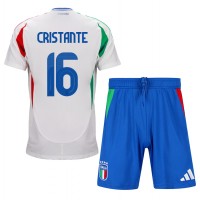 Italien Bryan Cristante #16 Bortatröja Barn EM 2024 Kortärmad (+ Korta byxor)